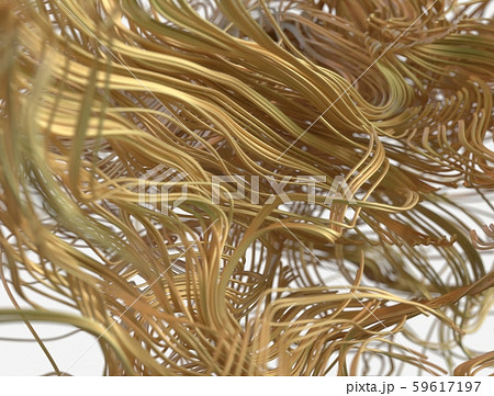 Chaotic volume lines. Abstract 3d illustration. Digital network concept. 59617197