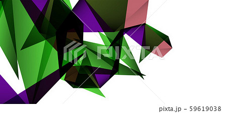 Triangle geometric background in trendy style on light background. Retro vector illustration 59619038