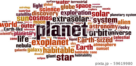 Planet word cloud 59619980