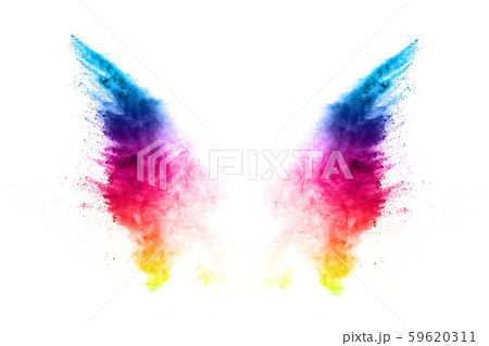 abstract powder splatted background. Colorful powder explosion on white background. Colored cloud. Colorful dust explode. Paint Holi. abstract powder splatted background. Colorful powder explosion on white background. Colored cloud. Colorful dust explode. Paint Holi. 59620311
