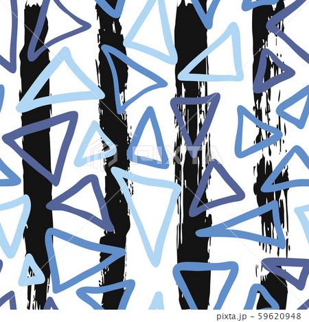 Seamless pattern memphis triangle  59620948
