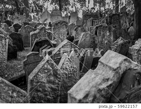 Gravestones in Old Jewish Cemetery, Prague, Czech Republic Gravestones in Old Jewish Cemetery, Prague, Czech Republic 59622157