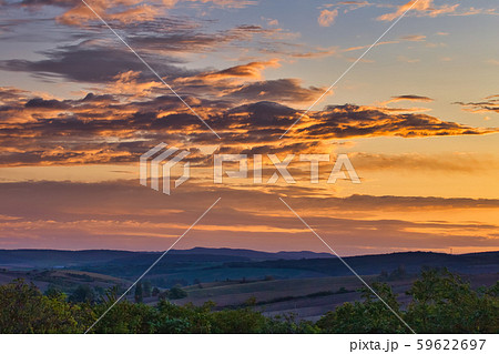 Morning colorful sky over landscape Morning colorful sky over landscape 59622697