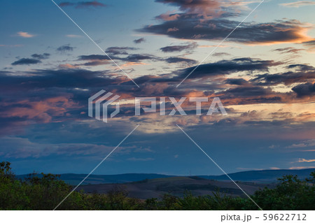 Morning colorful sky over landscape Morning colorful sky over landscape 59622712