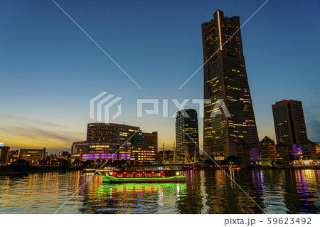 横浜みなとみらいの夜景2019-20 横浜みなとみらいの夜景2019-20 59623492
