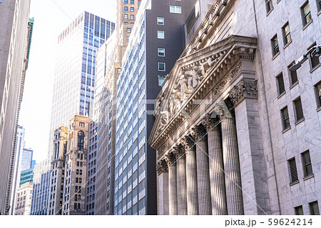 《ニューヨーク》ニューヨーク証券取引所・ウォール街 59624214