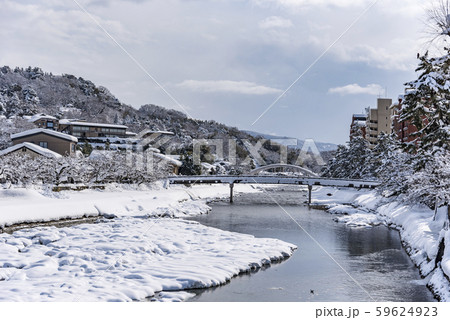 【金沢　浅野川　大雪】 59624923