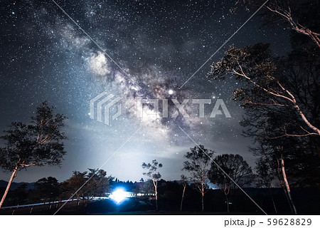 蒜山高原 ５月の星空 天の川 59628829