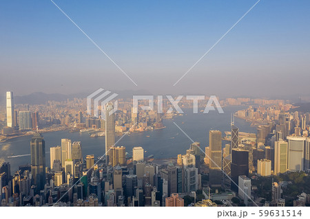 09 Oct 2019 Victoria Peak View of  Hong Kong day 59631514