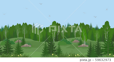 Seamless Landscape, Summer Forest 59632973