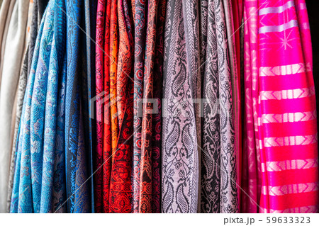 Different color of fabric cloths gathering in Different color of fabric cloths gathering in 59633323