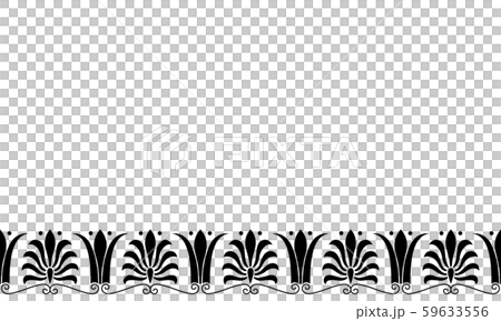 Seamless palmetto pattern background illustration 59633556