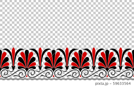 Seamless palmetto pattern background illustration 59633564