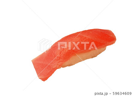 tuna fish or Maguro Sushi Japanese food on white background tuna fish or Maguro Sushi Japanese food on white background 59634609