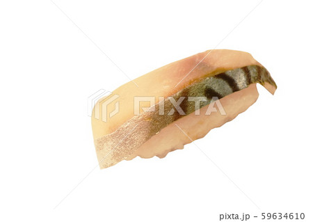 saba or makerel fish Sushi Japanese food on white background saba or makerel fish Sushi Japanese food on white background 59634610