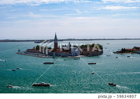 ベネチア サン・ジョルジョ・マッジョーレ教会 サン・マルコ広場、鐘楼から 59634807