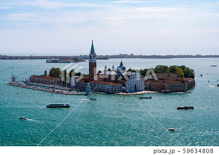 ベネチア サン・ジョルジョ・マッジョーレ教会 サン・マルコ広場、鐘楼から 59634808