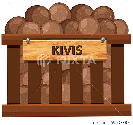 A crate of kiwi A crate of kiwi 59638308