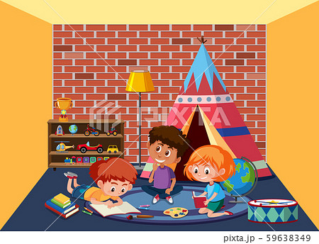 Children playing in playroom 59638349