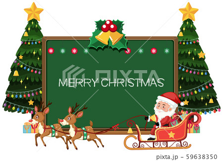 Merry christmas Blackboard card 59638350