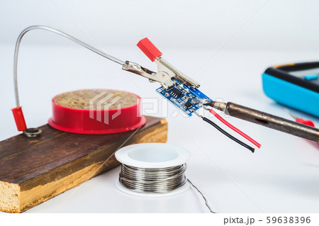 Hand made holder for repair electronic board on 59638396