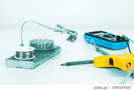 Hand made holder for repair electronic board on 59638400