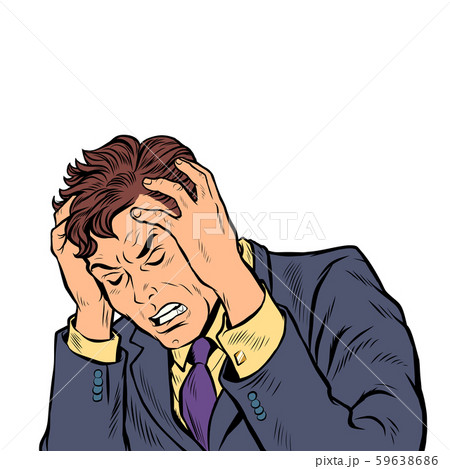 headache man. stress or illness headache man. stress or illness 59638686