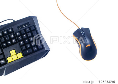 Gaming mouse tool. Close up, isolated. 59638696