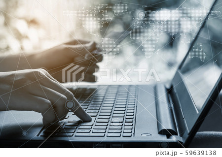 Online shopping and online banking and internet Online shopping and online banking and internet 59639138