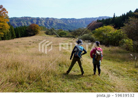 阿蘇五岳 根子岳 大戸尾根登山口から根子岳東峰への登山 大戸尾根ルートの秋景色 阿蘇五岳 根子岳 大戸尾根登山口から根子岳東峰への登山 大戸尾根ルートの秋景色 59639532