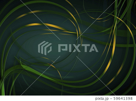 Green yellow satin twisted stripes on illuminated green black background Green yellow satin twisted stripes on illuminated green black background 59641398
