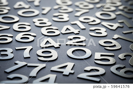 Mathematics background made with solid numbers 59641576