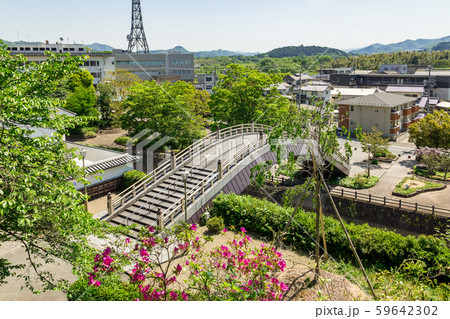 本丸から見た昇龍橋 福知山城 本丸から見た昇龍橋 福知山城 59642302