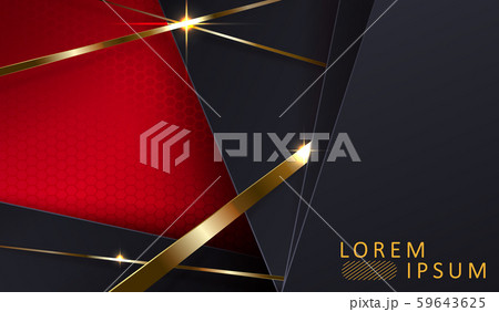 Geometric background with overlapping dark rectangular frames and gold stripes. 59643625