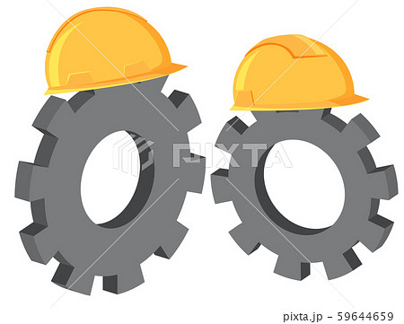 Engineer gear symbol on white background Engineer gear symbol on white background 59644659