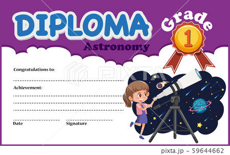 Astronomy diploma certificate template Astronomy diploma certificate template 59644662