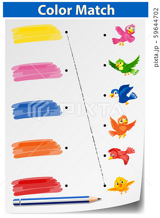 A color matching worksheet 59644702