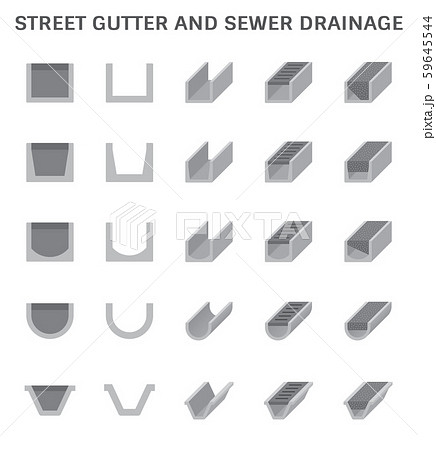 street gutter icon 59645544