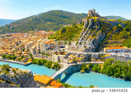 Sisteron is a commune in the Alpes-de-Haute-Provence department in the Provence-Alpes-Côte d'Azur region in southeastern France 59645826