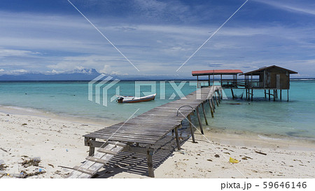 Mantanani Island also called Mermaid Island, Sabah, Malaysia 59646146
