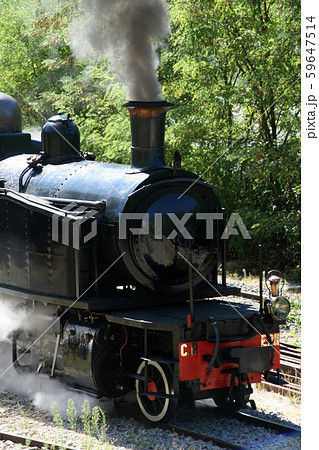 懐かしの蒸気機関車の写真素材 [59647514] - PIXTA