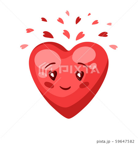 Illustration of cute heart. Celebrating Valentine Day. Illustration of cute heart. Celebrating Valentine Day. 59647582