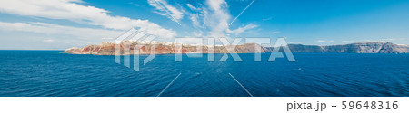 Panorama of Santorini island in the Aegean Sea Panorama of Santorini island in the Aegean Sea 59648316