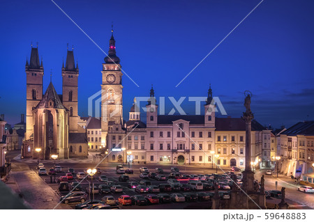 Hradec Kralove, Czechia. View of Market square Hradec Kralove, Czechia. View of Market square 59648883