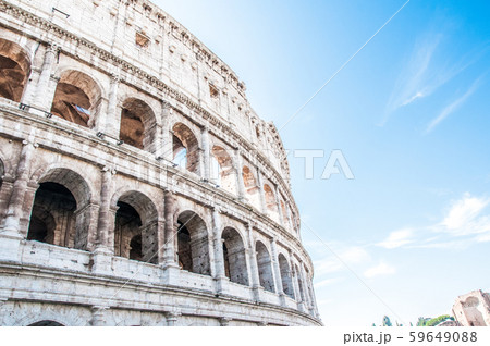 Exterior view of the Colosseum in Rome 59649088