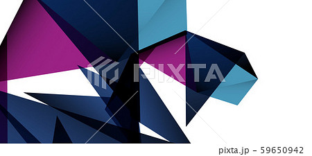 Triangle geometric background in trendy style on light background. Retro vector illustration 59650942