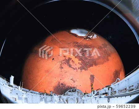 Mars planet of solar system in the space. 59652239