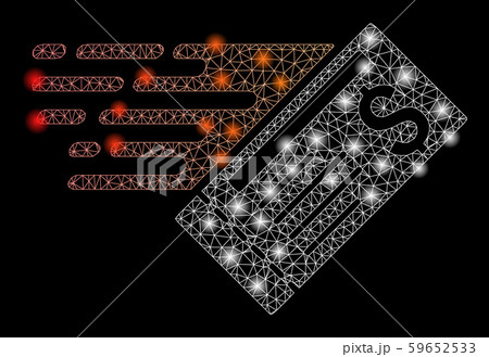 Flare Mesh Network Express Cheque with Flare Spots Flare Mesh Network Express Cheque with Flare Spots 59652533