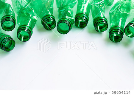 Plastic bottles on white background. Plastic bottles on white background. 59654114
