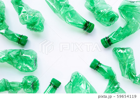 Plastic bottles on white background. 59654119